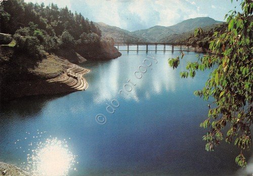 Cartolina Osiglia Lago e Ponte di Manfrin