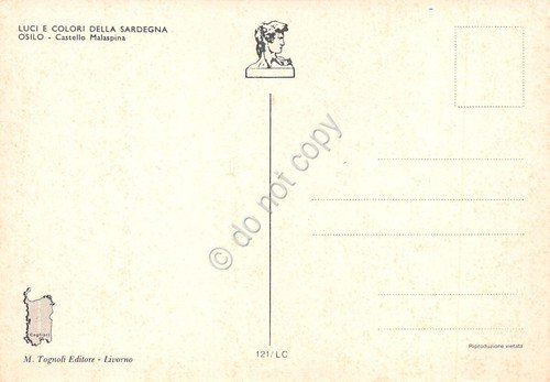 Cartolina Osilo Castello Malaspina
