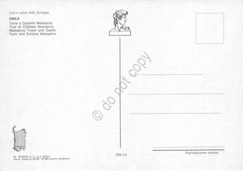 Cartolina Osilo Torre e Castello Malaspina | Immagine Gallery 2