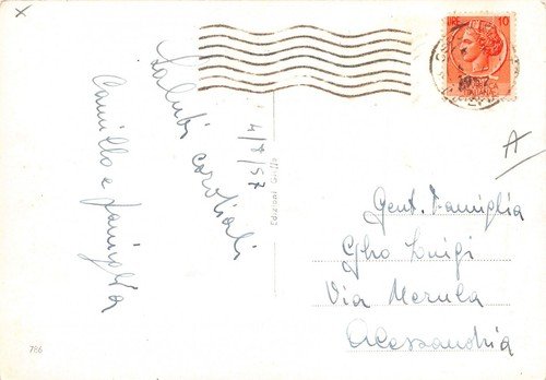 Cartolina Ospedaletti Panorama dall'alto 1957 | Immagine Gallery 2