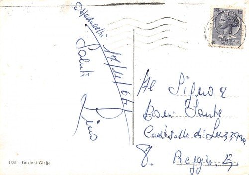 Cartolina Ospedaletti Passeggiata Regina Margherita e Villa Oster