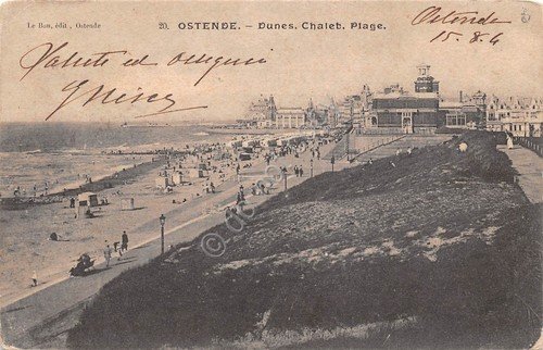 Cartolina Ostende Dune Chalet Plage 1904 | Immagine principale