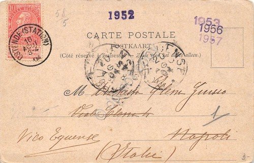 Cartolina Ostende Dune Chalet Plage 1904
