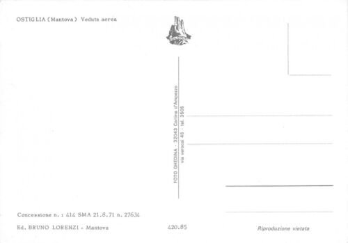 Cartolina Ostiglia Panorama aereo