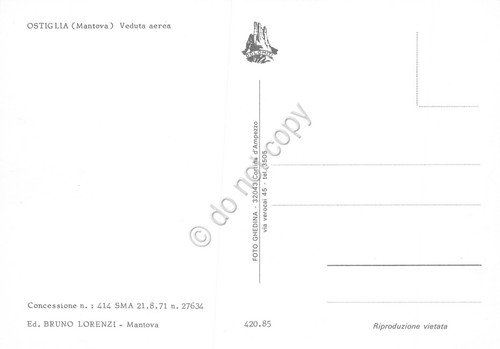 Cartolina Ostiglia Veduta aerea da fiume | Immagine Gallery 2