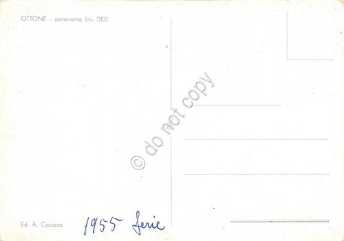 Cartolina Ottone Panorama 1955 (Piacenza)