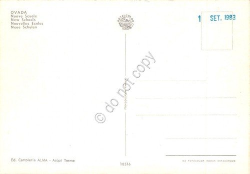 Cartolina Ovada nuove scuole 1983 animata | Immagine Gallery 2