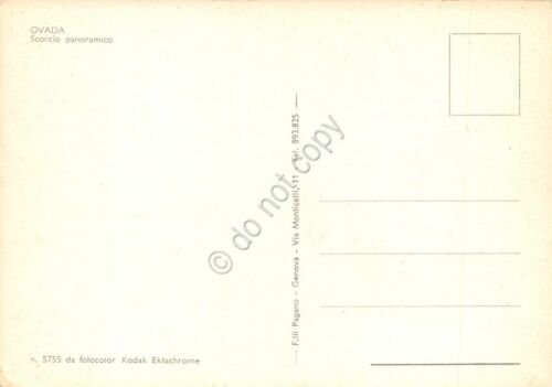 Cartolina Ovada Panorama parziale distributore benzina Total
