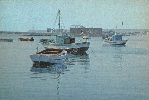 Cartolina Pachino Marzamemi Isolotto Brancati barche