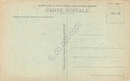 Cartolina Padirac Lac de la Pluie poesia A. Vermenouze