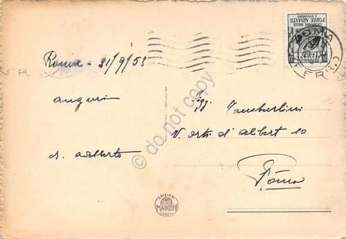 Cartolina Padova Badia di Praglia interno anni '50 | Immagine Gallery 2