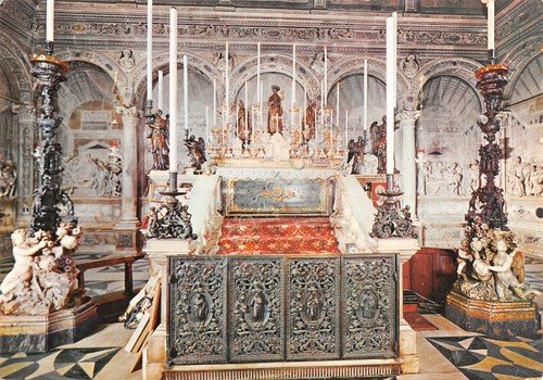 Cartolina Padova Basilica del Santo Altare