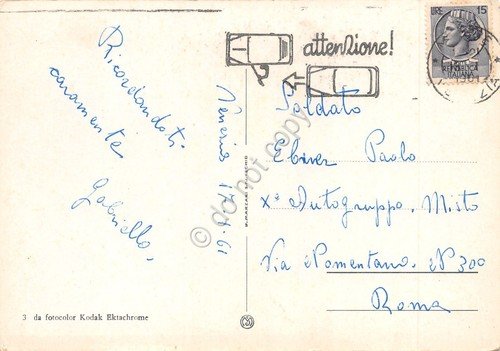 Cartolina Padova Basilica del Santo animata bus mercato | Immagine Gallery 2