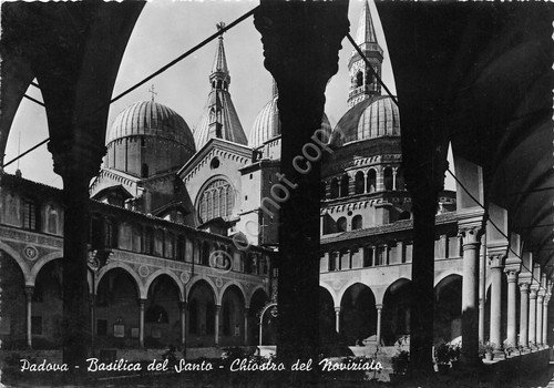Cartolina Padova Basilica del Santo Chiostro del Noviziato