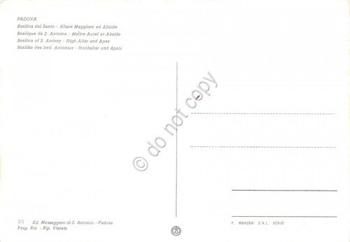 Cartolina Padova Basilica S. Antonio Altare Maggiore ed Abside | Immagine Gallery 2