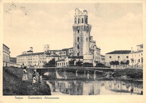 Cartolina Padova Osservatorio Astronomico animata 1938