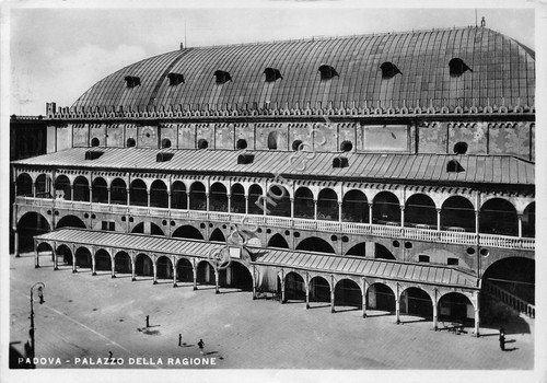 Cartolina Padova Palazzo della Ragione 1938