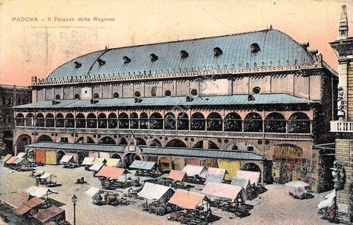Cartolina Padova Palazzo della Regione 1921