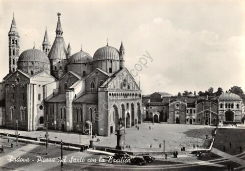 Cartolina Padova Piazza del Santo con Basilica 1963 timbro Buona …