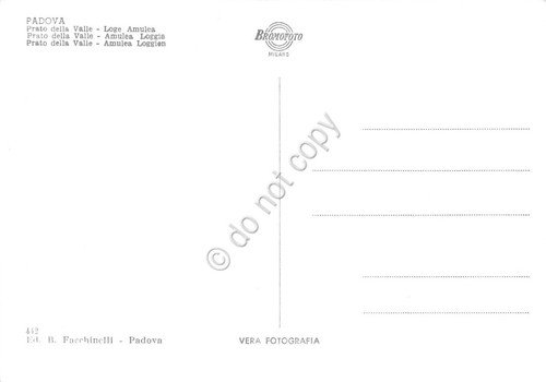 Cartolina Padova Prato della Valle Loggia Amulea Fiat 600