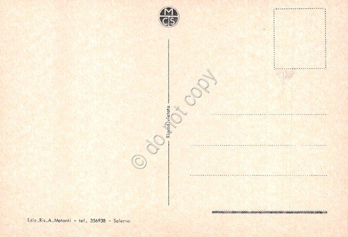 Cartolina Paestum Tempio di Nettuno al tramonto | Immagine Gallery 2