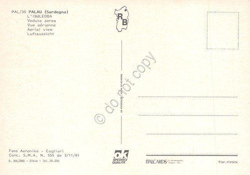 Cartolina Palau Isuledda veduta aerea | Immagine Gallery 2
