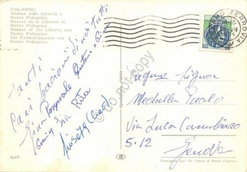 Cartolina Palermo Monte Pellegrino Statua della Libertà anni '70 | Immagine Gallery 2