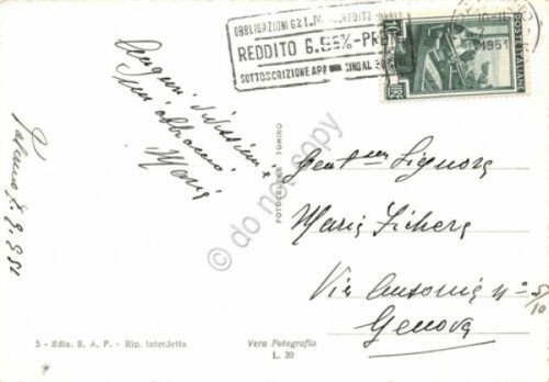 Cartolina Palermo Panorama e porto Timbro Obbligazioni 1951 | Immagine Gallery 2