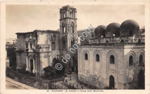 Cartolina Palermo S. Cataldo e Chiesa della Martorana Fotocelere