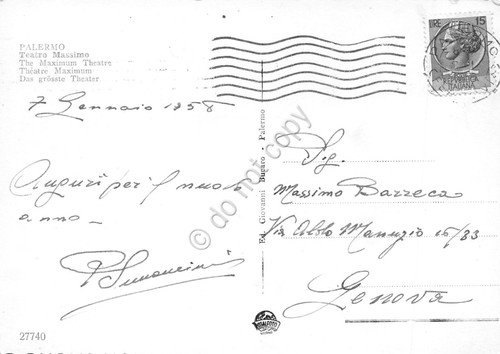 Cartolina Palermo Teatro Massimo Animata 1958 | Immagine Gallery 2