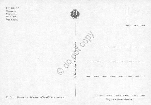 Cartolina Palinuro paese notturno | Immagine Gallery 2