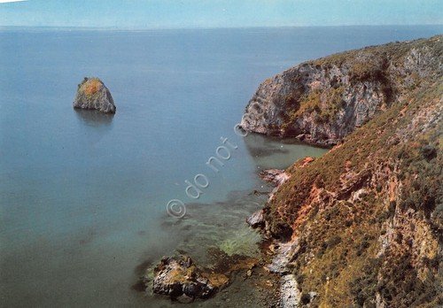 Cartolina Palinuro Punta delle Ciavole Isolotto del Coniglio macchiata (Salerno)