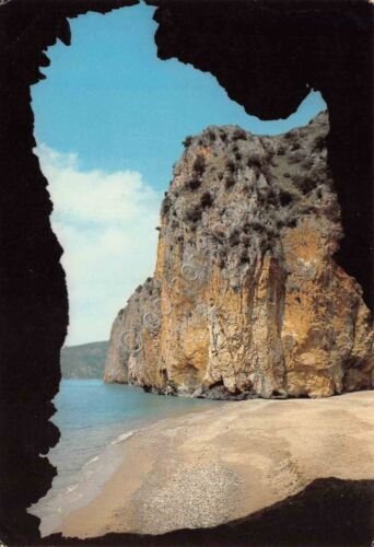 Cartolina Palinuro spiaggetta dell'Arco La Molpa anni '70