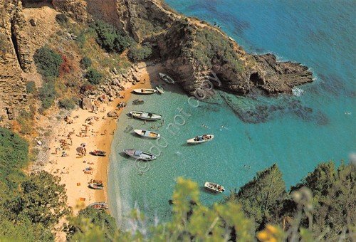 Cartolina Palinuro Spiaggia Buondormire dall'alto barche animata anni '70 | Immagine principale