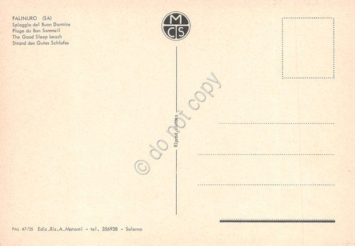 Cartolina Palinuro Spiaggia del Buondormire barche animata anni '80 | Immagine Gallery 2