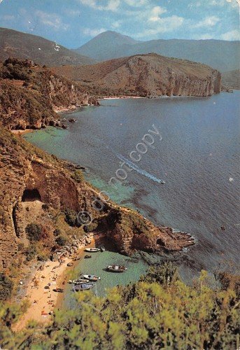 Cartolina Palinuro veduta La Molpa Spiaggia del Buondormire