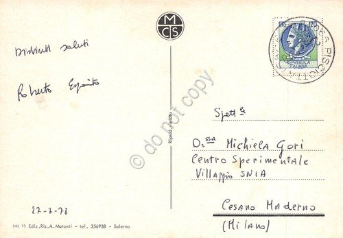 Cartolina Palinuro vedute 1978 (Salerno) | Immagine Gallery 2