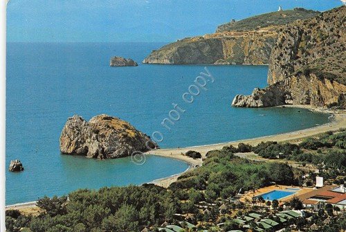 Cartolina Palinuro Villaggio Black Marlin Club piscina anni '80 | Immagine principale
