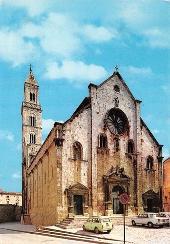 Cartolina Palo del Colle Bari Chiesa Matrice con l'aereo campanile | Immagine principale