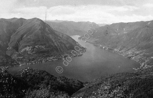 Cartolina Panorama da San Maurizio 1950