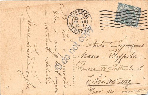 Cartolina Panorama di fiume ed alberi poesia Carducci animata 1914 | Immagine Gallery 2