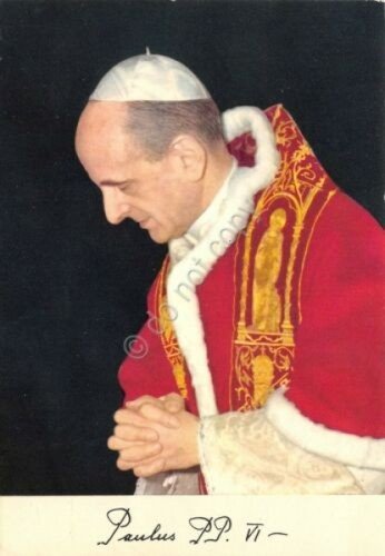Cartolina Papa Paolo VI bella affrancatura 1971 (Personaggi famosi) | Immagine principale