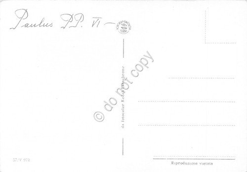 Cartolina Papa Paolo VI der Segen des Vikars Christi