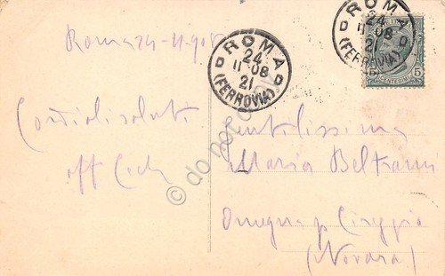 Cartolina Papa Pio X Alterocca 1908 | Immagine Gallery 2