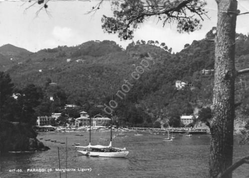 Cartolina Paraggi Santa Margherita Ligure 1950