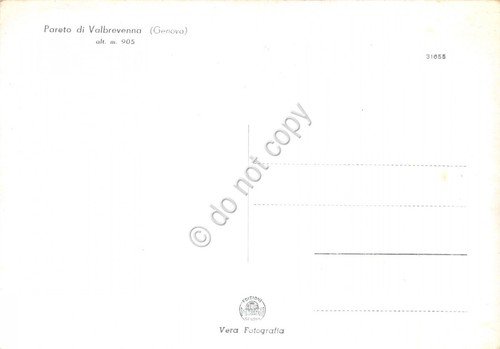 Cartolina Pareto di Valbrevenna Panorama con case