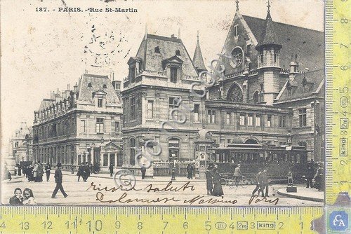 Cartolina Paris - Rue st Martin - Animee - tram … | Immagine principale