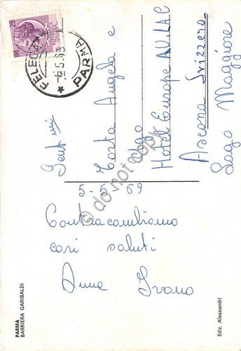 Cartolina Parma Barriera Garibaldi 1969
