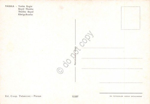 Cartolina Parma Teatro Regio | Immagine Gallery 2