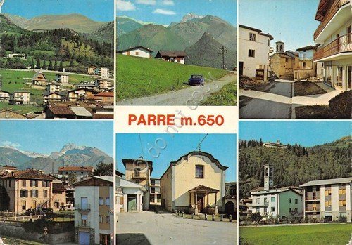 Cartolina Parre 6 vedute 1971
